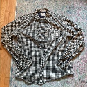 Ben Sherman Black and White Gingham Shirt